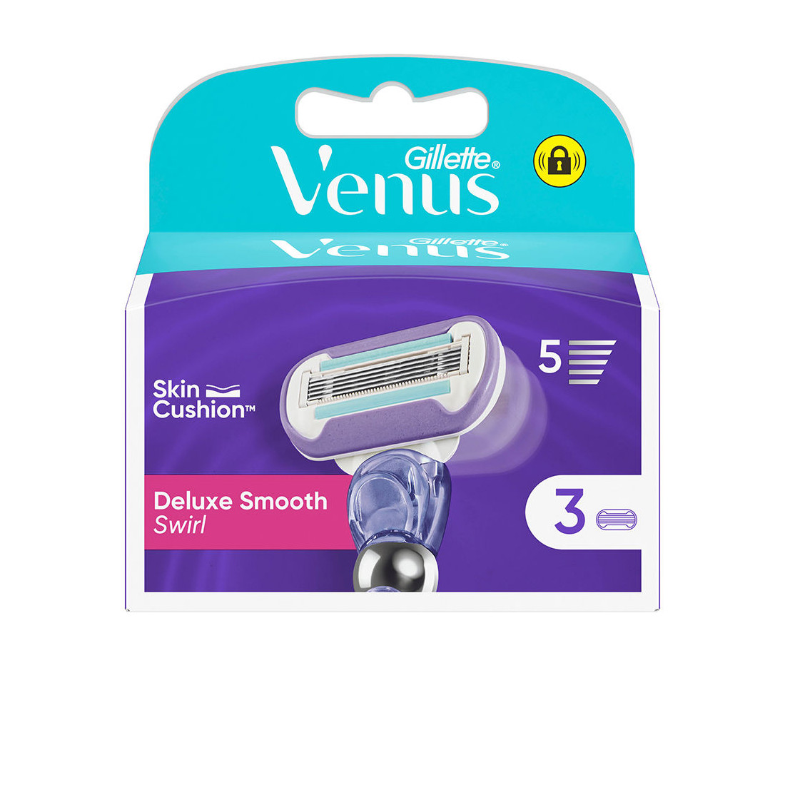 Carregador VENUS SWIRL SMOOTH 3 peças de reposição