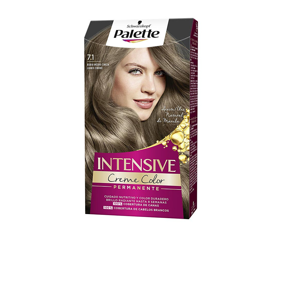 PALETTE INTENSIVE tinte 7.1-rubio medio ceniza 1 u