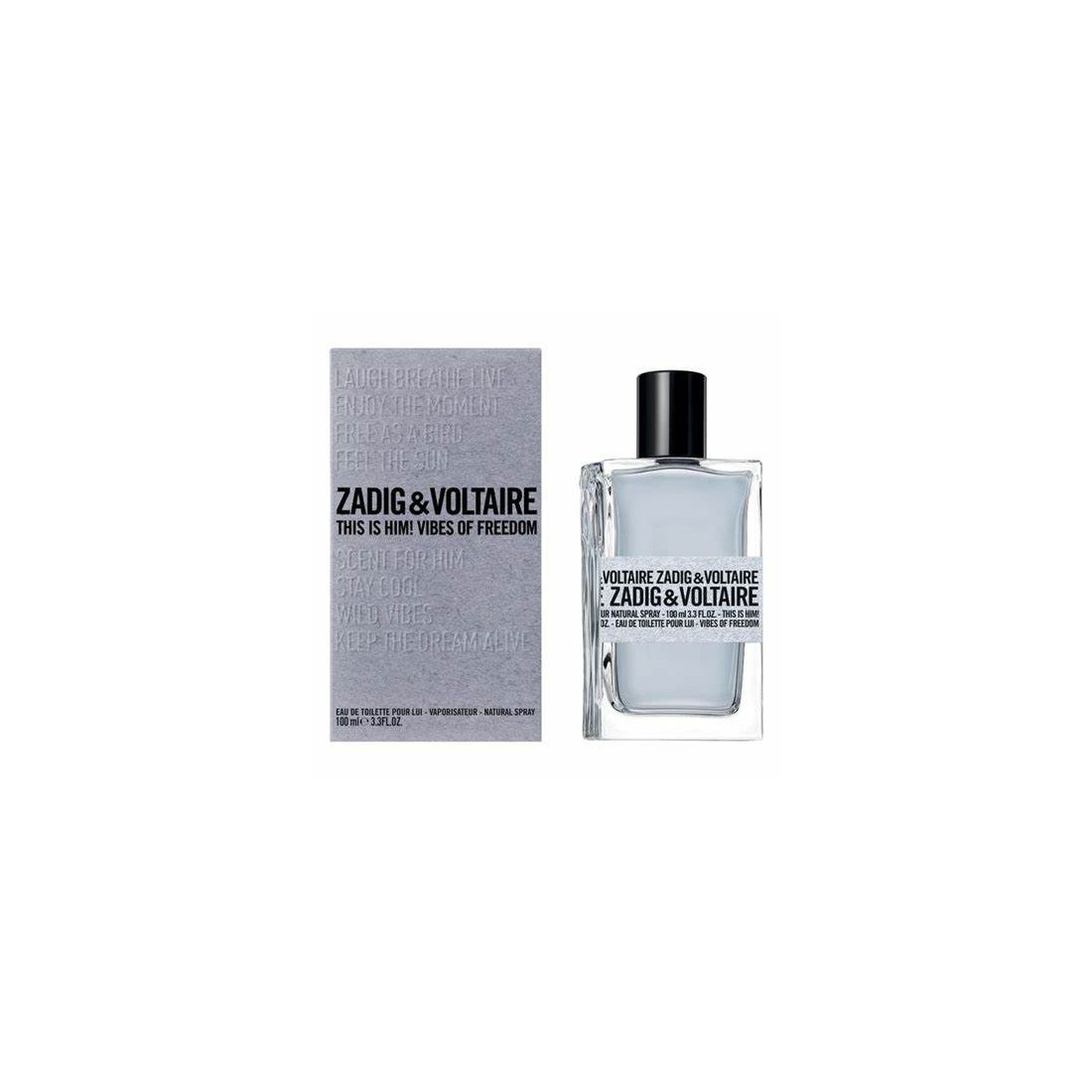 Zadig & Voltaire This is Him! Vibes of Freedom Eau de Toilette Vaporisateur 100 ml - Parfum Masculin Libre et Audacieux