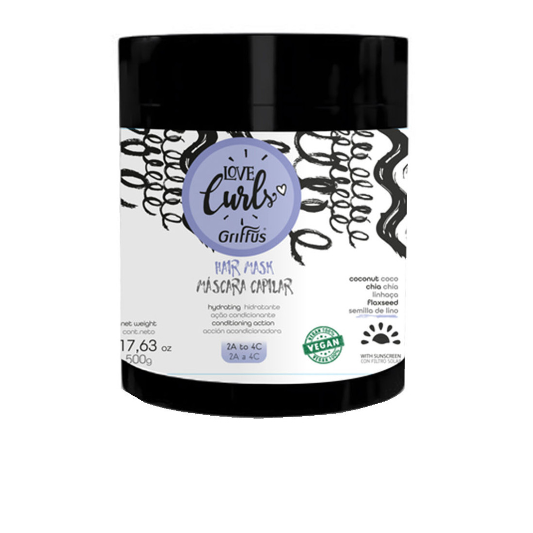 LOVE CURLS Haarmaske 2a-4c 500 gr