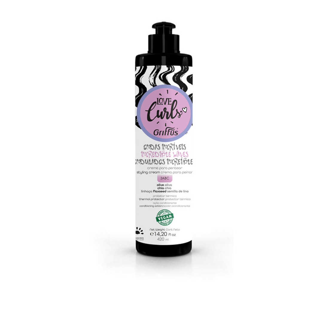 LOVE CURLS incredibile crema styling ondulato 2abc 420 ml