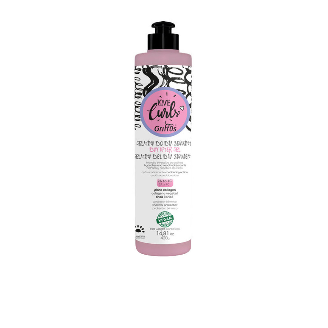 LOVE CURLS gelatina día siguiente 2a-4c 420 gr