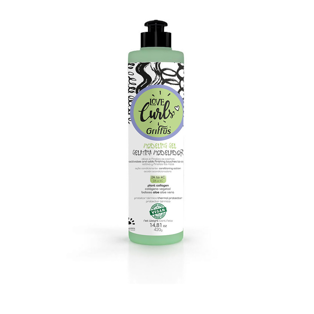 Gélatine à modeler LOVE CURLS 2a-4c 420 gr