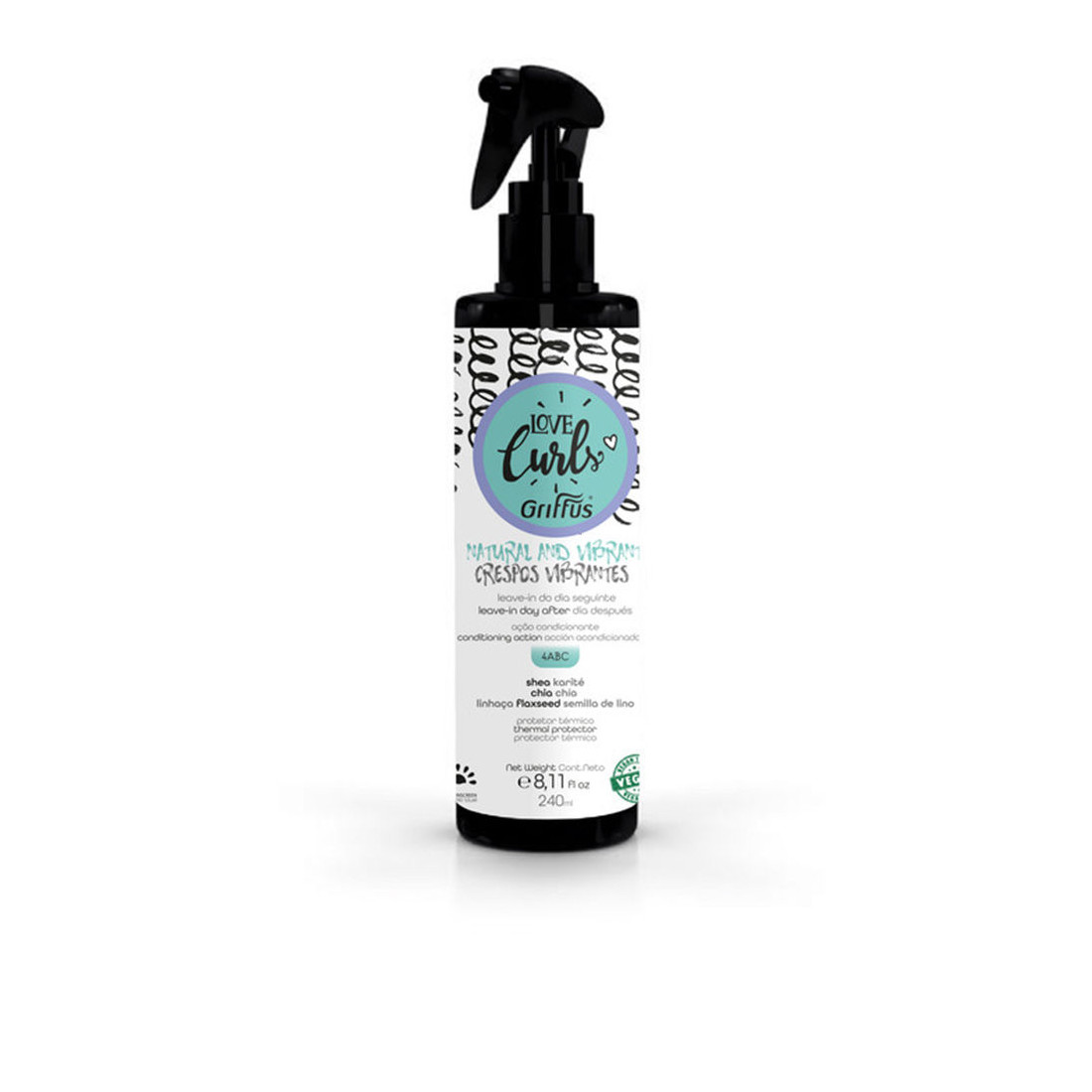 LOVE CURLS leave-in día después crespos vibrantes 4abc 240 ml