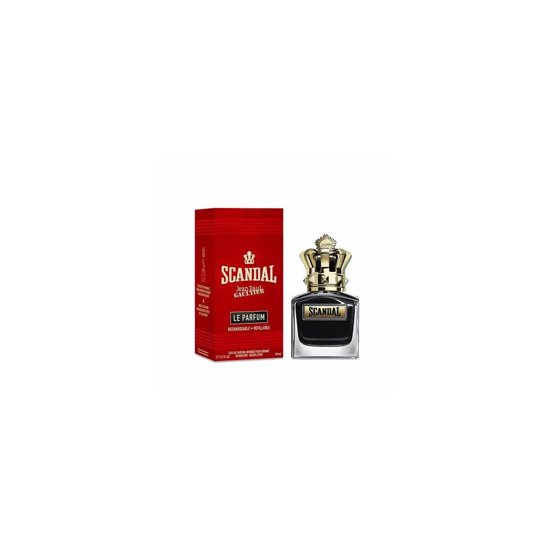 JEAN PAUL GAULTIER Scandal Le Parfum Pour Homme Eau de Parfum Rechargeable 50 ml – Parfum Intense et Audacieux pour Homme