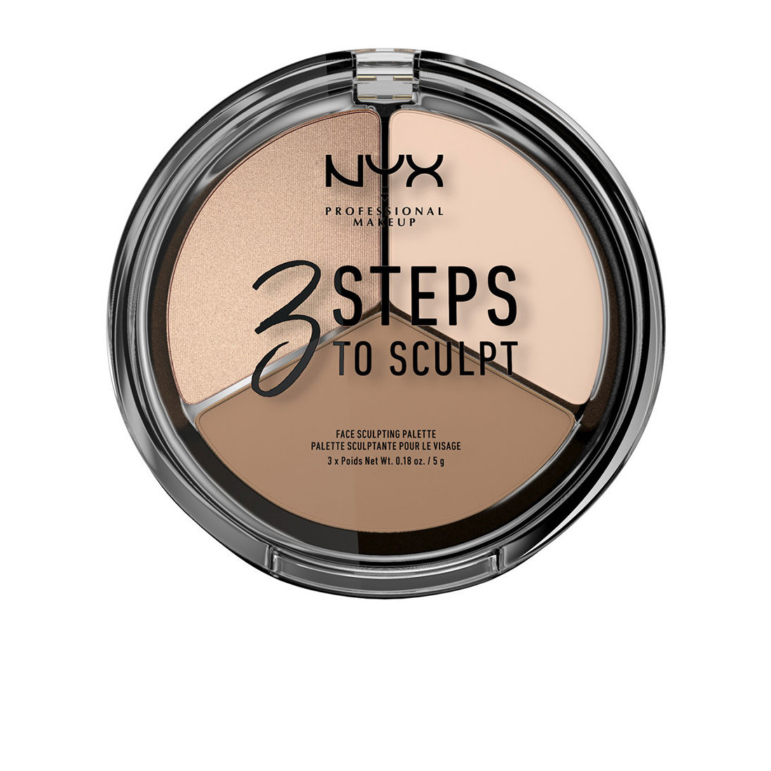 3 STEPS TO SCULPT face sculpting palette fair 5 gr