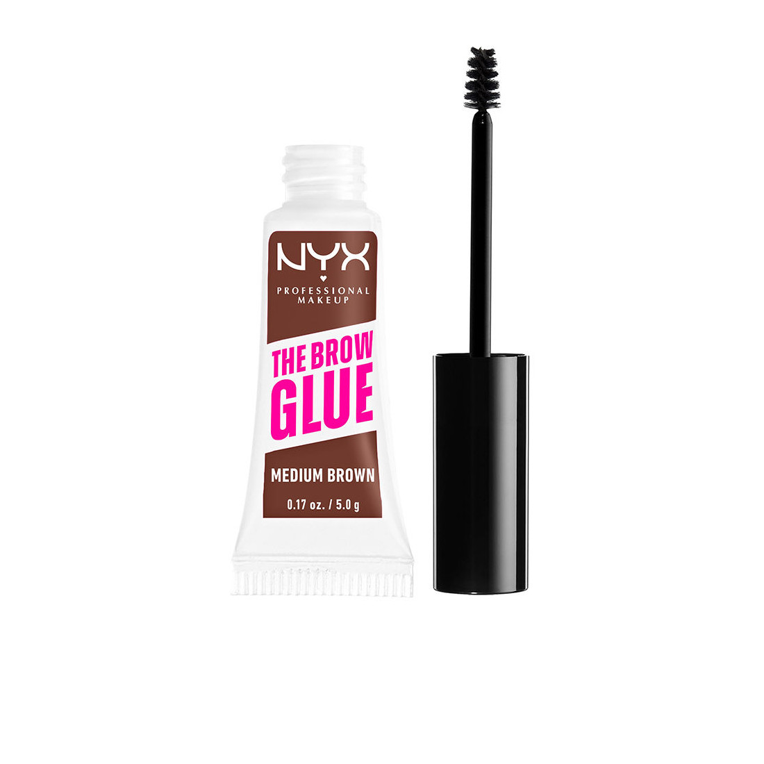 THE BROW GLUE gel à sourcils brun moyen 5 gr