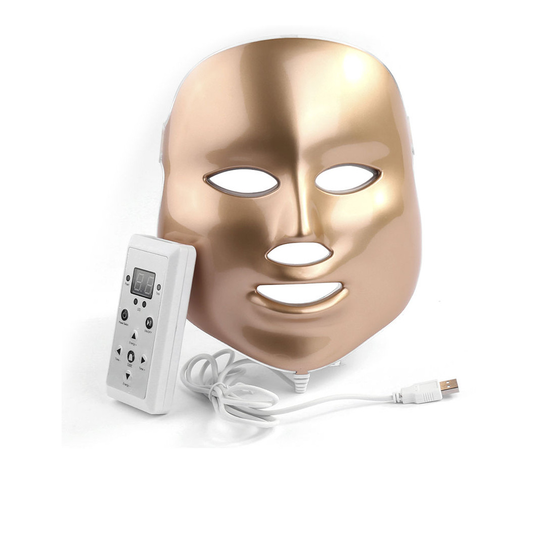 GOLD LED LICHTTHERAPIE LED-Gesichtsmaske 1 Stck