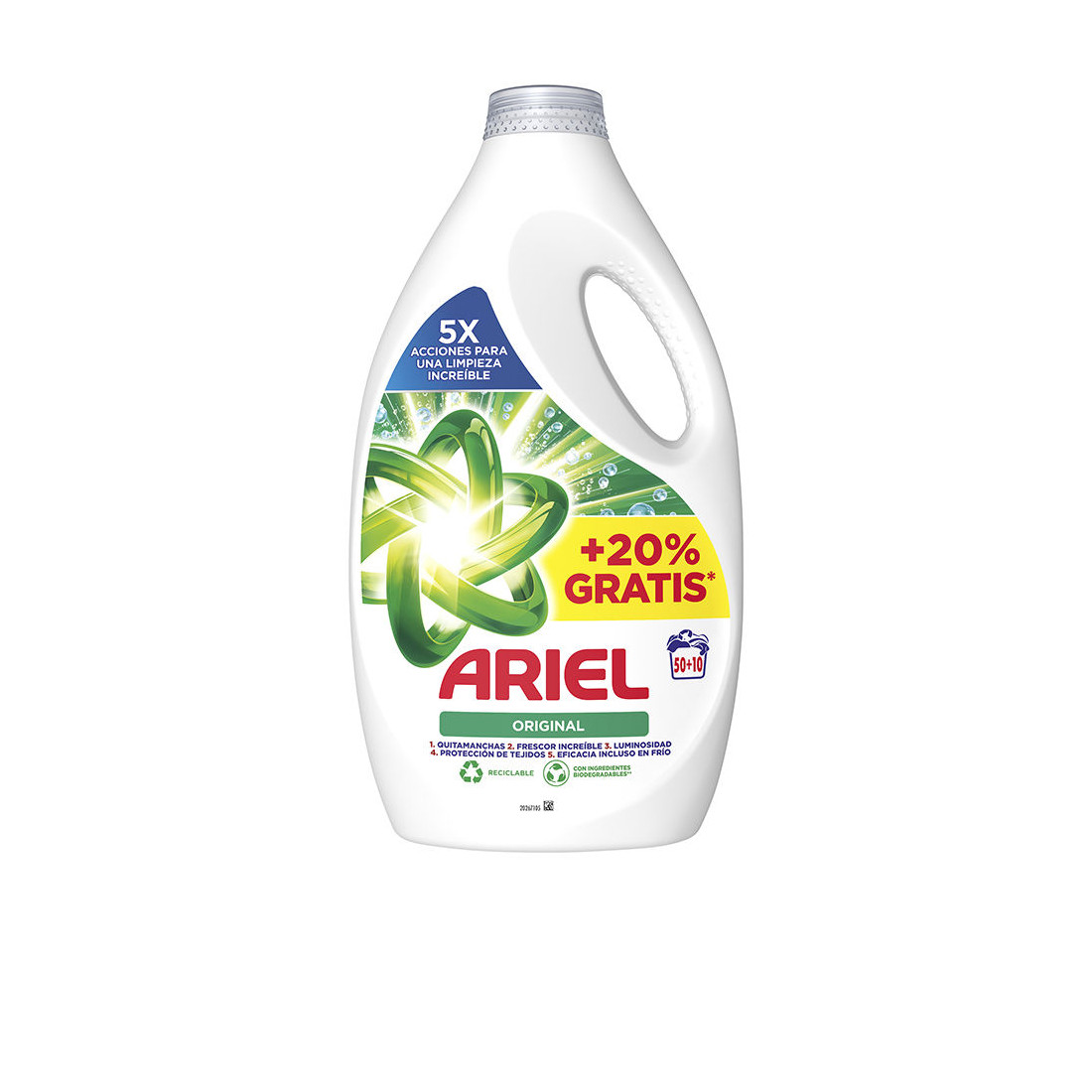 ARIEL ORIGINAL detergente líquido 60 dosis