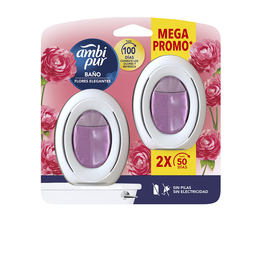 BAÑO ambientador flores elegantes MEGA OFERTA 90 días