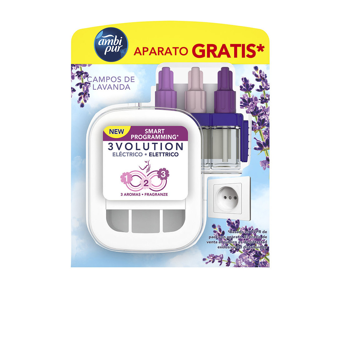 3VOLUTION Lufterfrischergerät + Nachfüllung Lavendel 20 ml