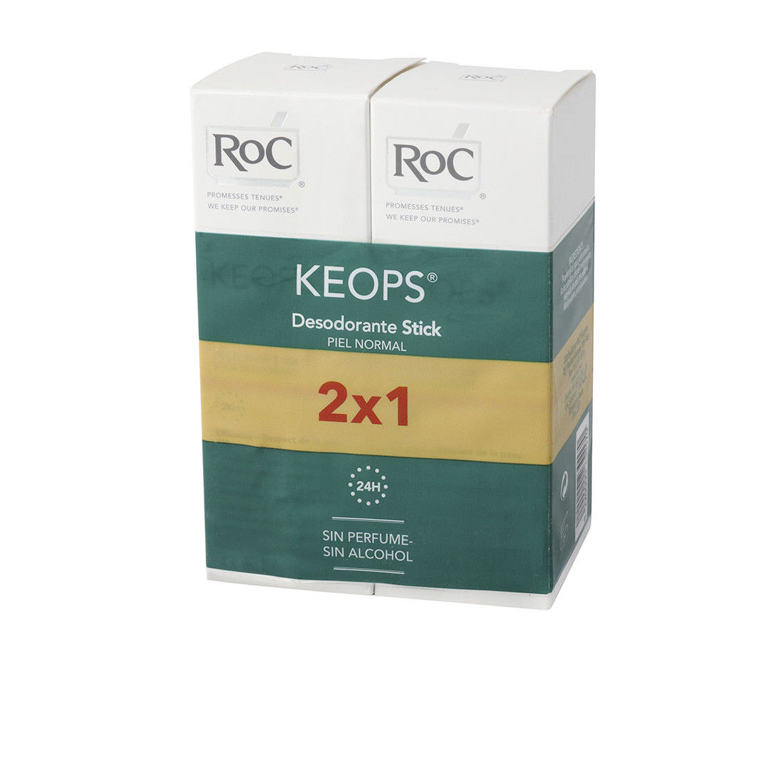 KEOPS déodorant STICK PIEL NORMAL coffret 2 pz