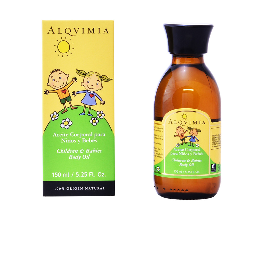 Aceite corporal para niños y bebés 150 ml Alqvimia