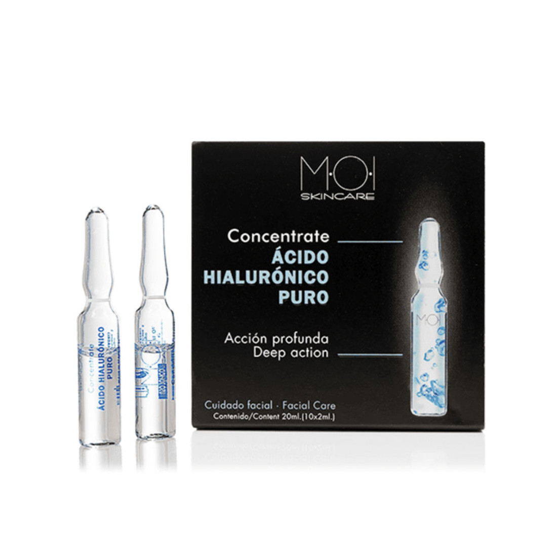 ÁCIDO HIALURÓNICO PURO ampollas faciales 10 x 2 ml