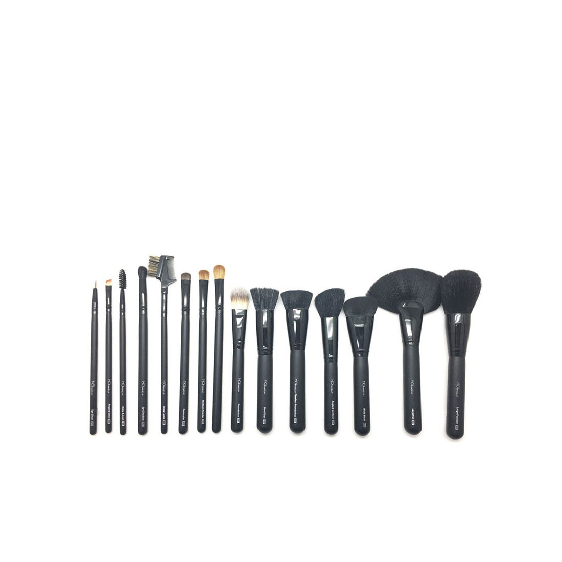 PROFESSIONAL BRUSHES AND BRUSHES CASE 15 pcs