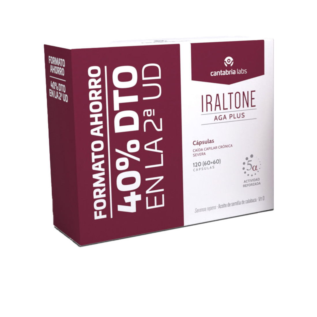 IRALTONE AGA cápsulas embalagem 2 x 60 u