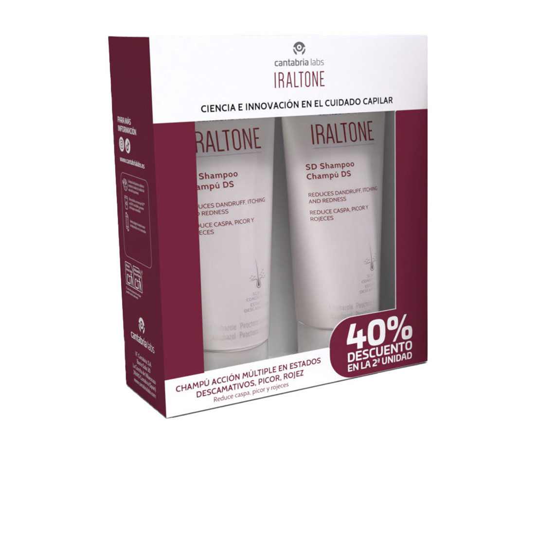 IRALTONE DS champú pack 2 x 200 ml