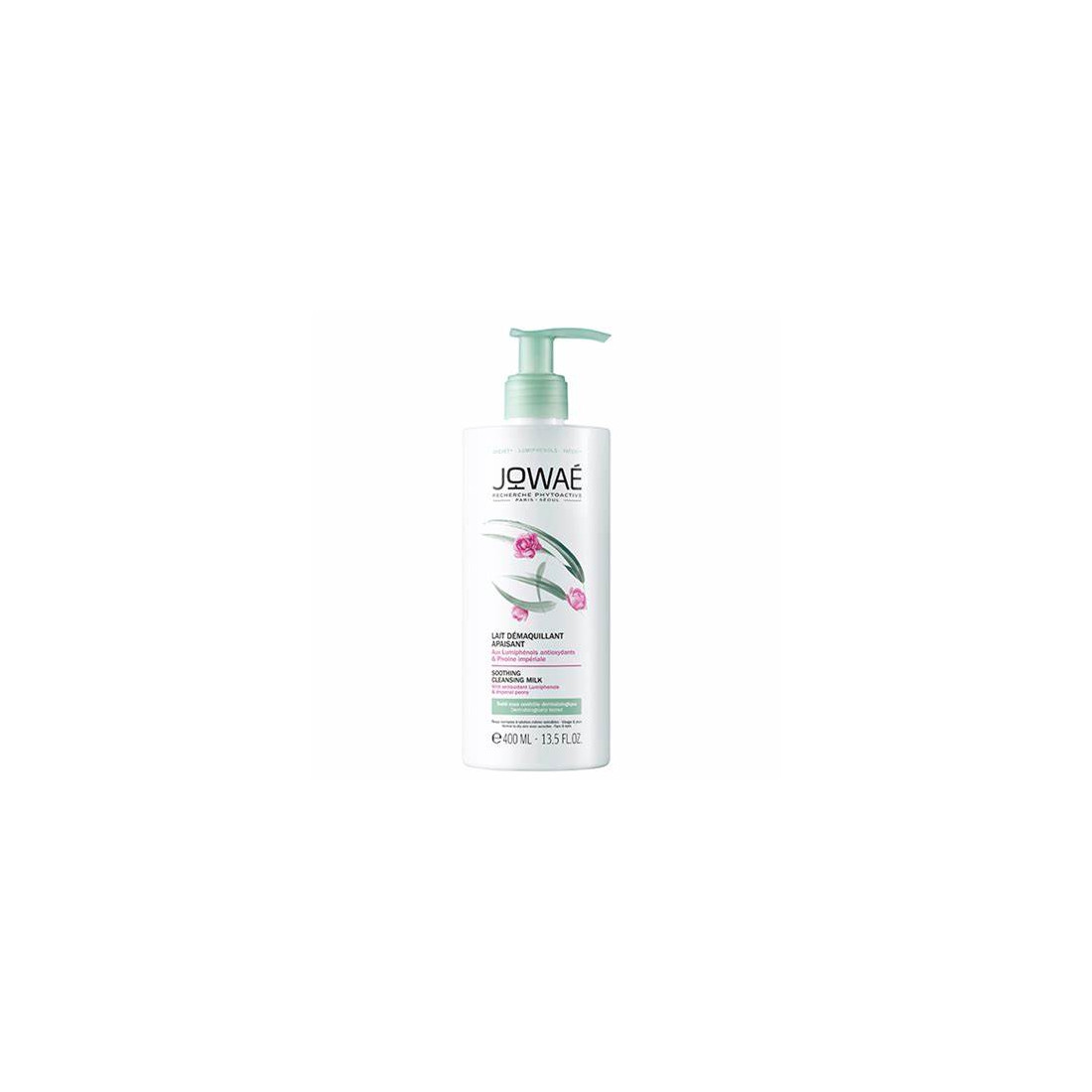 Jowaé Soothing Cleansing Milk 400ml – Lait Démaquillant Apaisant & Hydratant