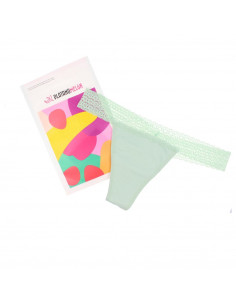 KIWITAS TANGA ENCAJE braguitas menstruales verde L 1 u