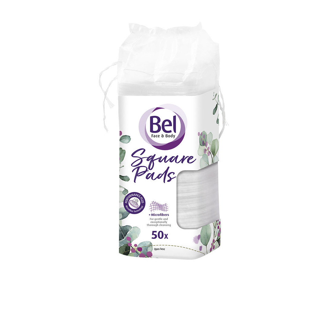 BEL PREMIUM discos cuadrados 50 pz