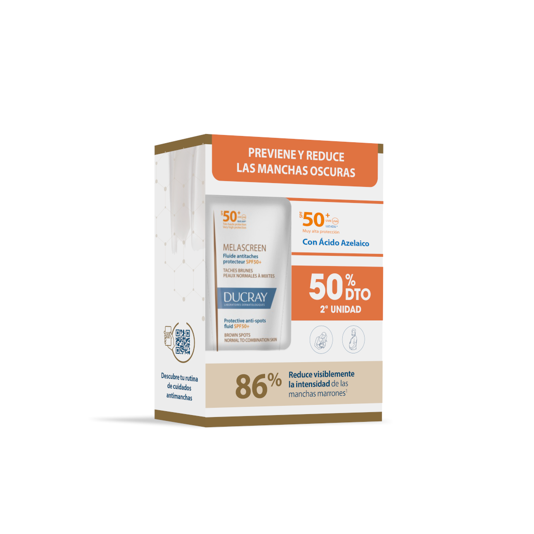 MELASCREEN Fluide protecteur anti-taches SPF50 duo 2 x 50 ml