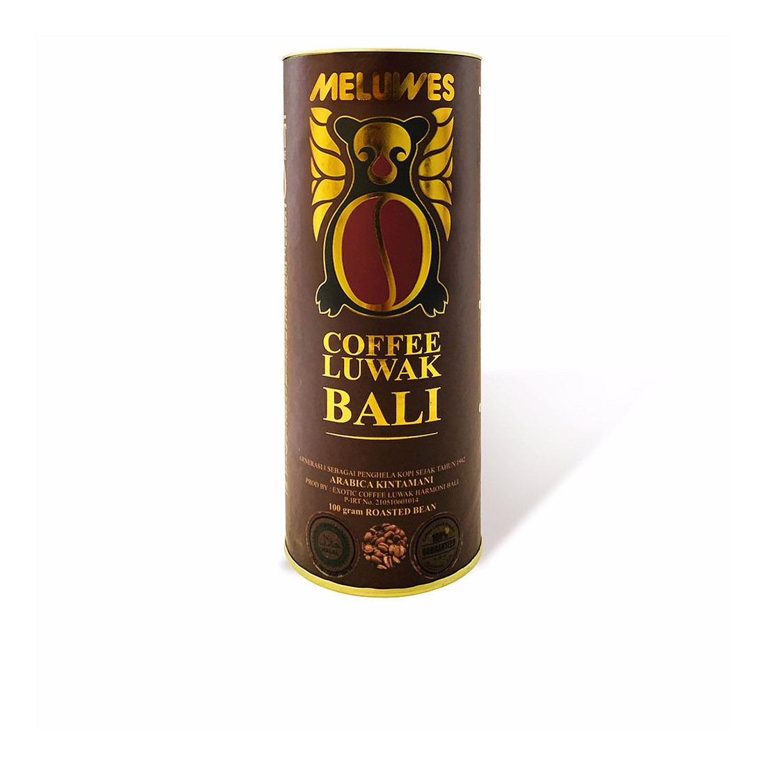 CAFÉ KOPI LUWAK BALI 100% grano 100 gr