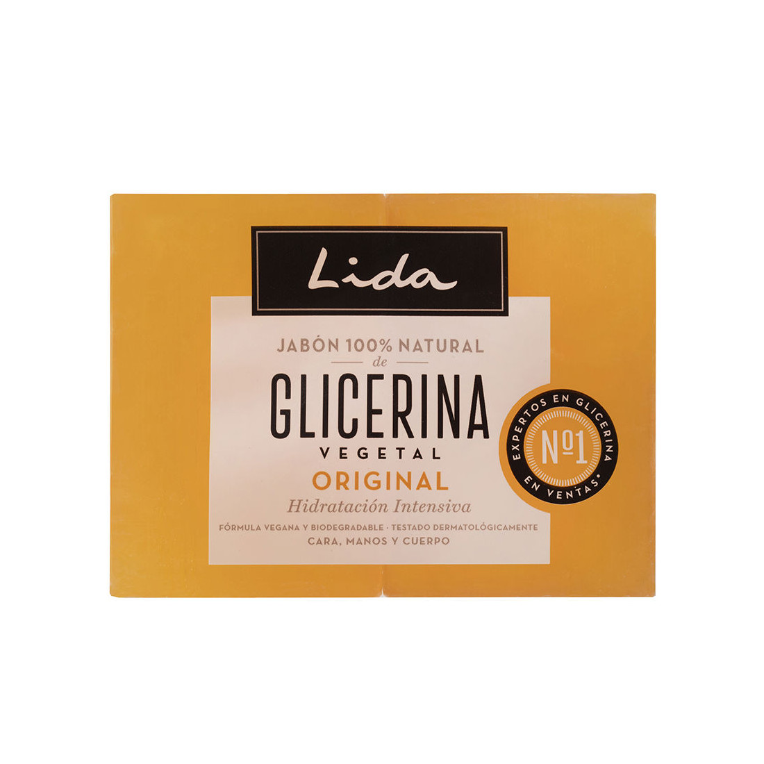 JABON 100% NATURAL GLICERINA ORIGINAL LOTE 2 x 125 gr