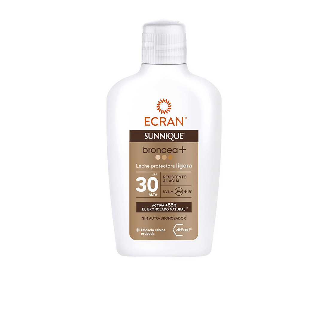 ECRAN SUNNIQUE BRONCEA+ leche SPF30 200 ml