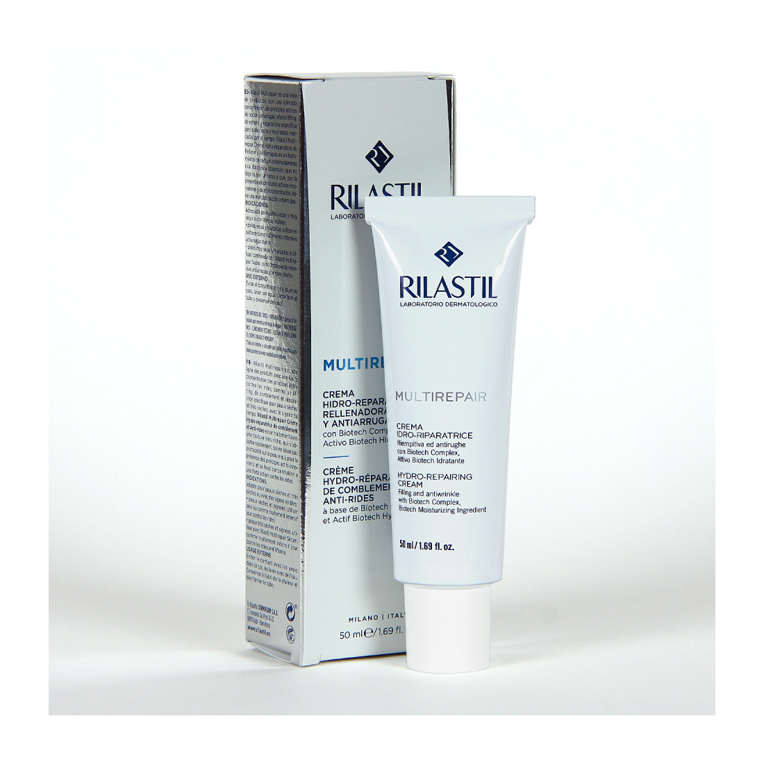 Rilastil Multirepair Crème Hydro-Réparatrice 50 ml | Soin Hydratant & Anti-Âge