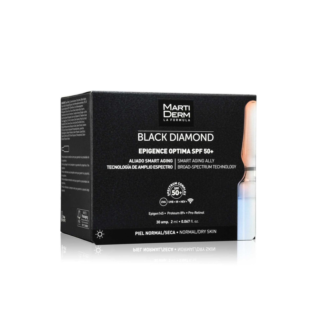 BLACK DIAMOND EPIGENCE OPTIMA ampollas para piel normal-seca SPF50+ 30 x 2 ml