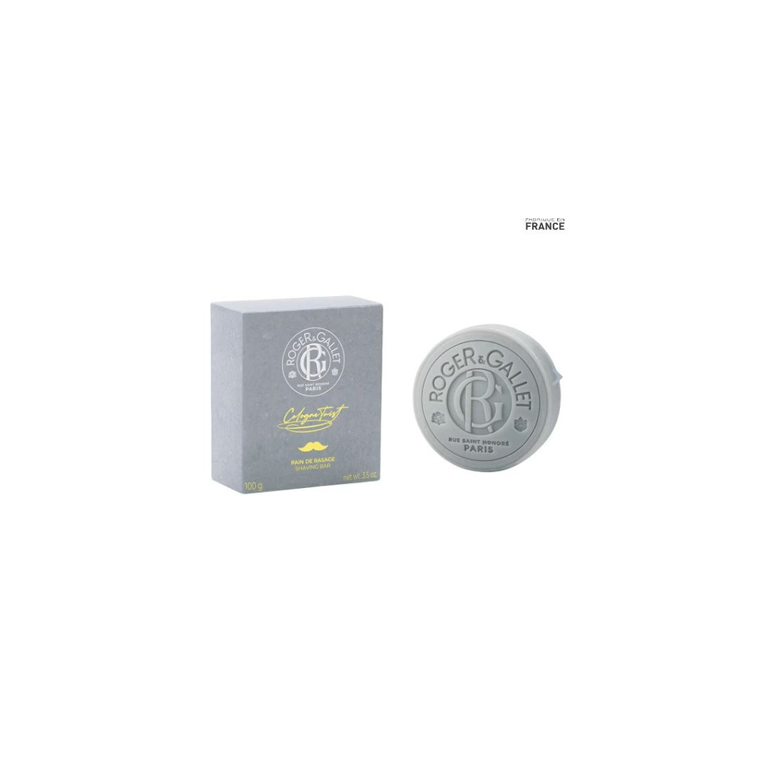 Roger & Gallet Barre de Rasage Cologne Twist 100 gr - Douceur, Fraîcheur et Précision pour le Rasage