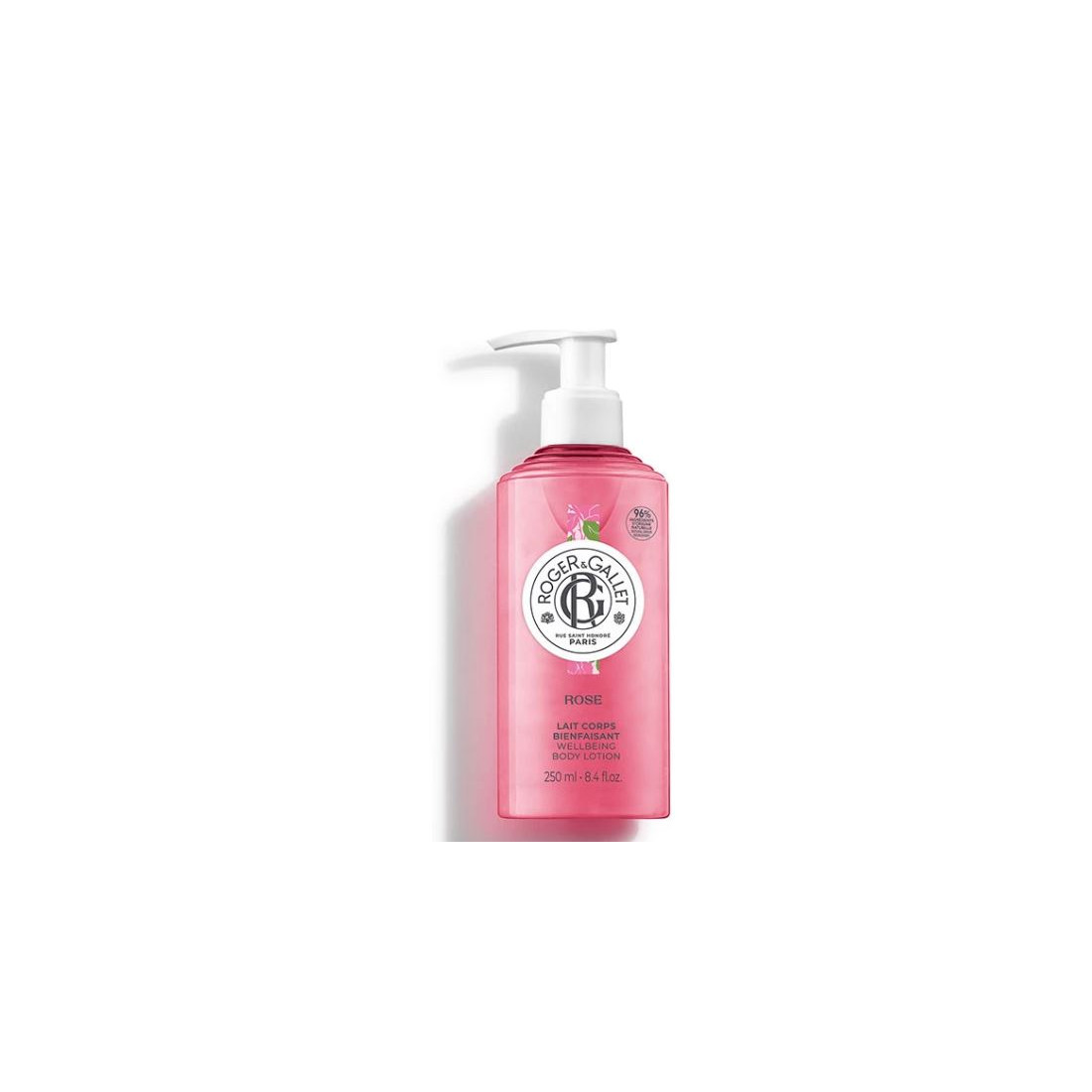 ROGER & GALLET Rose Lait Corps 250 ml – Hydratation & Parfum Délicat aux Roses