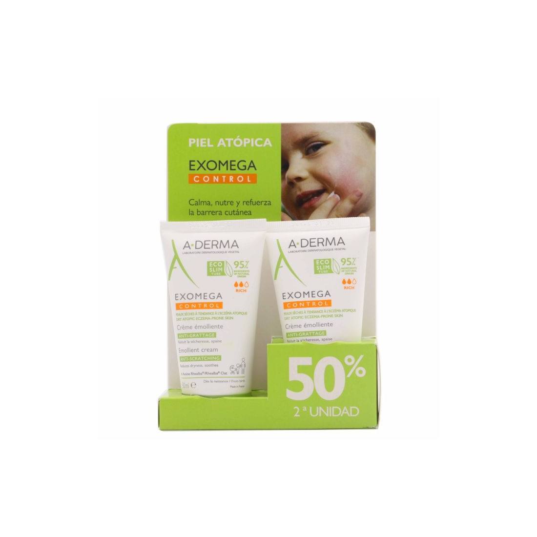 EXOMEGA CONTROL crema emoliente duo 2 x 50 ml