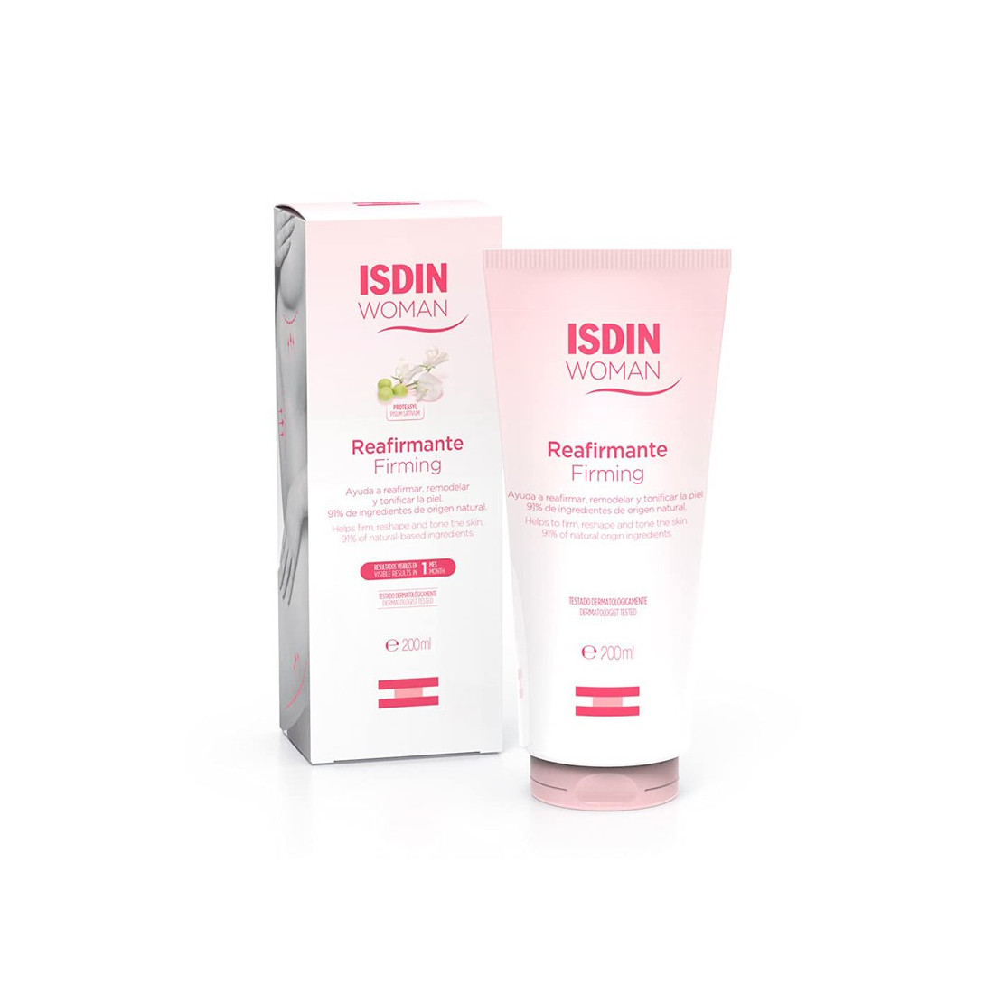 ISDIN WOMAN Crème Raffermissante 200 ml - Fermeté et Élasticité pour la Peau