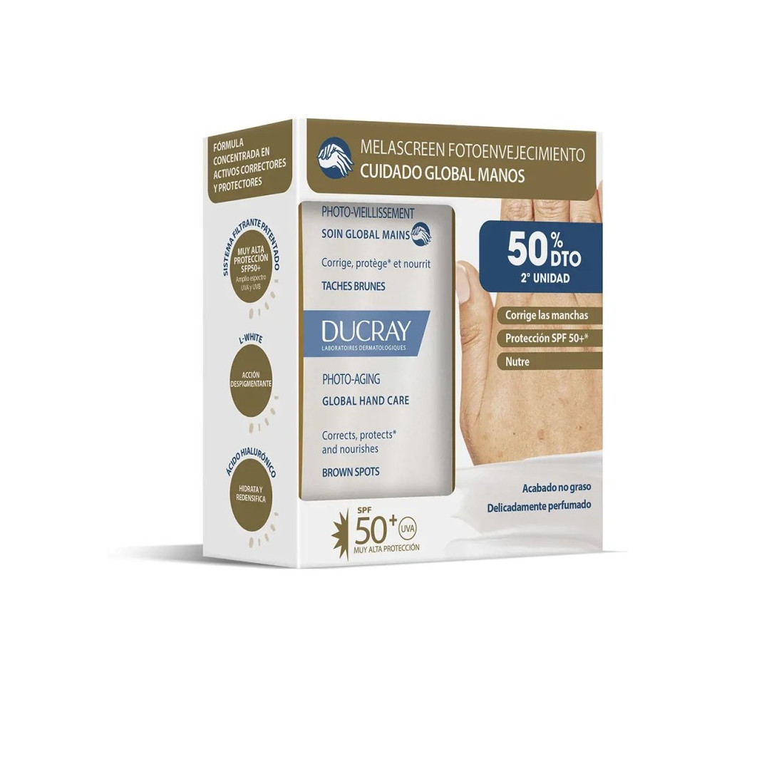 MELASCREEN cura globale delle mani fotoinvecchiamento SPF50+ duo 2 x 50 ml