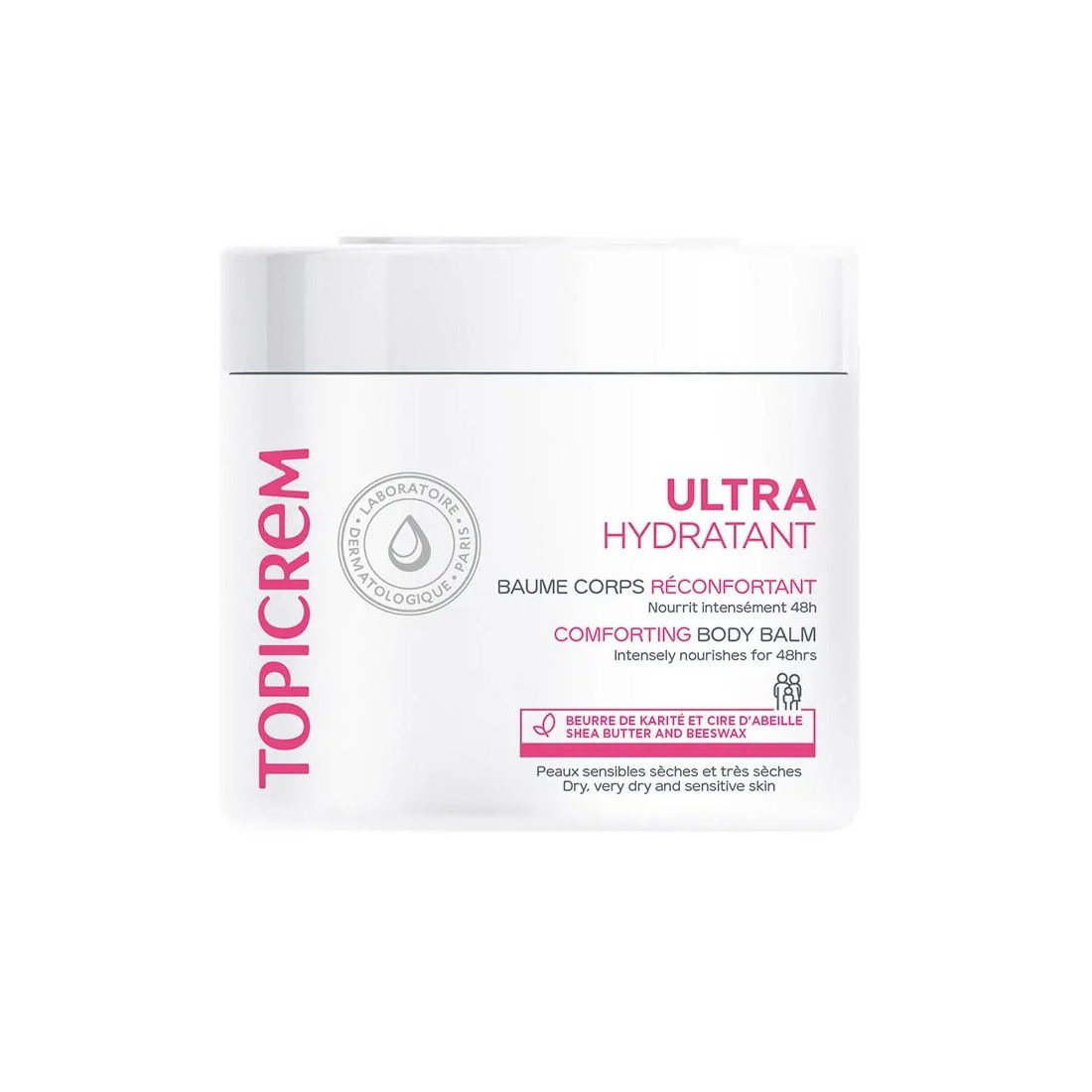 TOPICREM UH Baume Corps Réconfortant – Hydratation Intense & Peau Apaisée (380 ml)