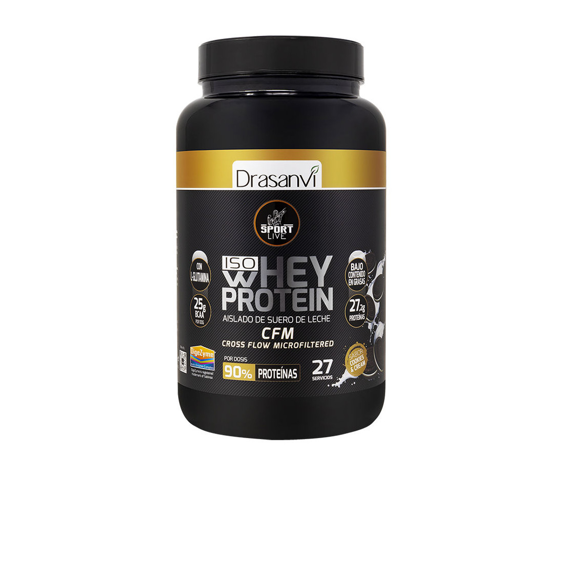 SPORT LIVE DRASANVI ISO WHEY PROTEIN aislado Cookies & Cream 800 gr