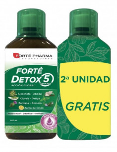 FORTÉ DETOX 5 ÓRGANOS acción global dúo 2 x 500 ml