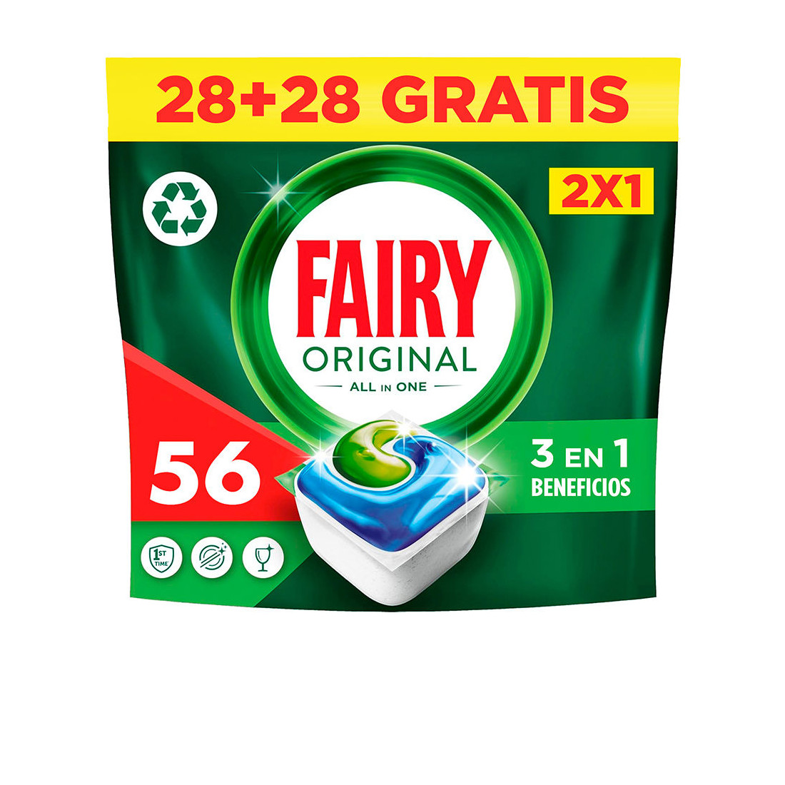 FAIRY ALL IN 1 ORIGINAL Geschirrspüler 56 Kapseln