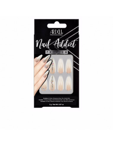 NAIL ADDICT nude light crystal 1 u