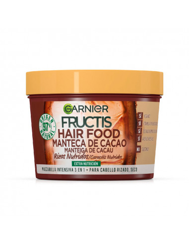 FRUCTIS HAIR FOOD manteca de cacao mascarilla rizos nutridos 390 ml