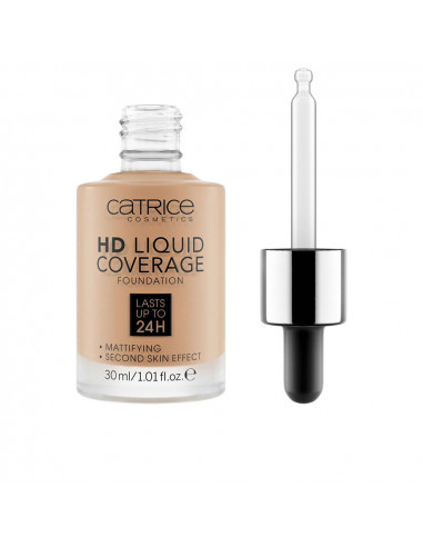 HD LIQUID COVERAGE FOUNDATION lasts up to 24h 050-rosy ash 30 ml