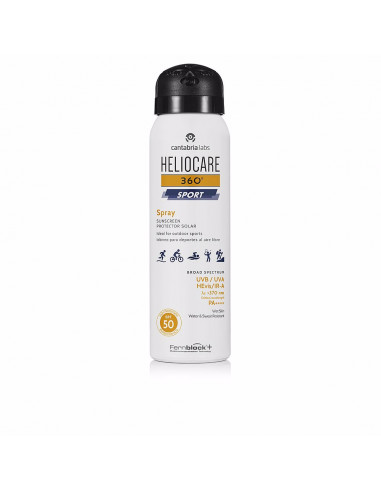 HELIOCARE 360° Sport Spray SPF50 100 ml - Protection Solaire Très Haute pour Activités Sportives