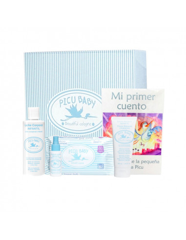 INFANTIL CAJA RAYAS AZUL NEW cofanetto 5 pz