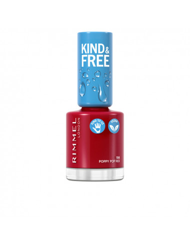 KIND & FREE nail polish 156-poppy pop red