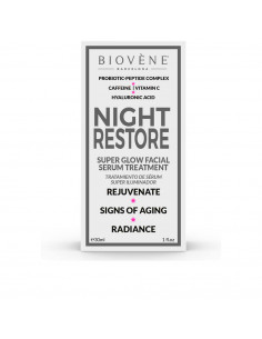 NIGHT RESTORE super glow facial serum treatment 30 ml