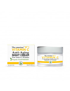 VITAMIN C anti-aging night cream organic raspberry 50 ml