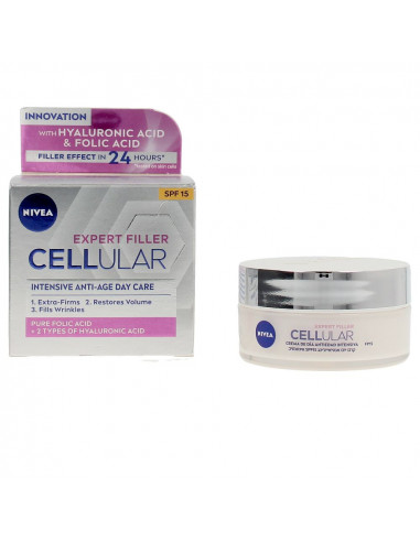 CELLULAR FILLER hialurónico & fólico crema día SPF15 50 ml