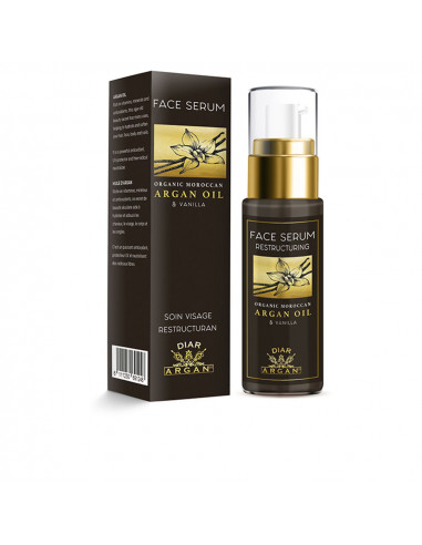 SÉRUM FACIAL REESTRUCTURANTE de argán puro y vainilla 30 ml