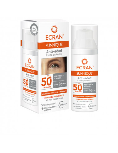 Écran Sunnique Soin Visage Anti-Âge SPF 50+ 50 ml - Protection Élevée et Anti-Ride